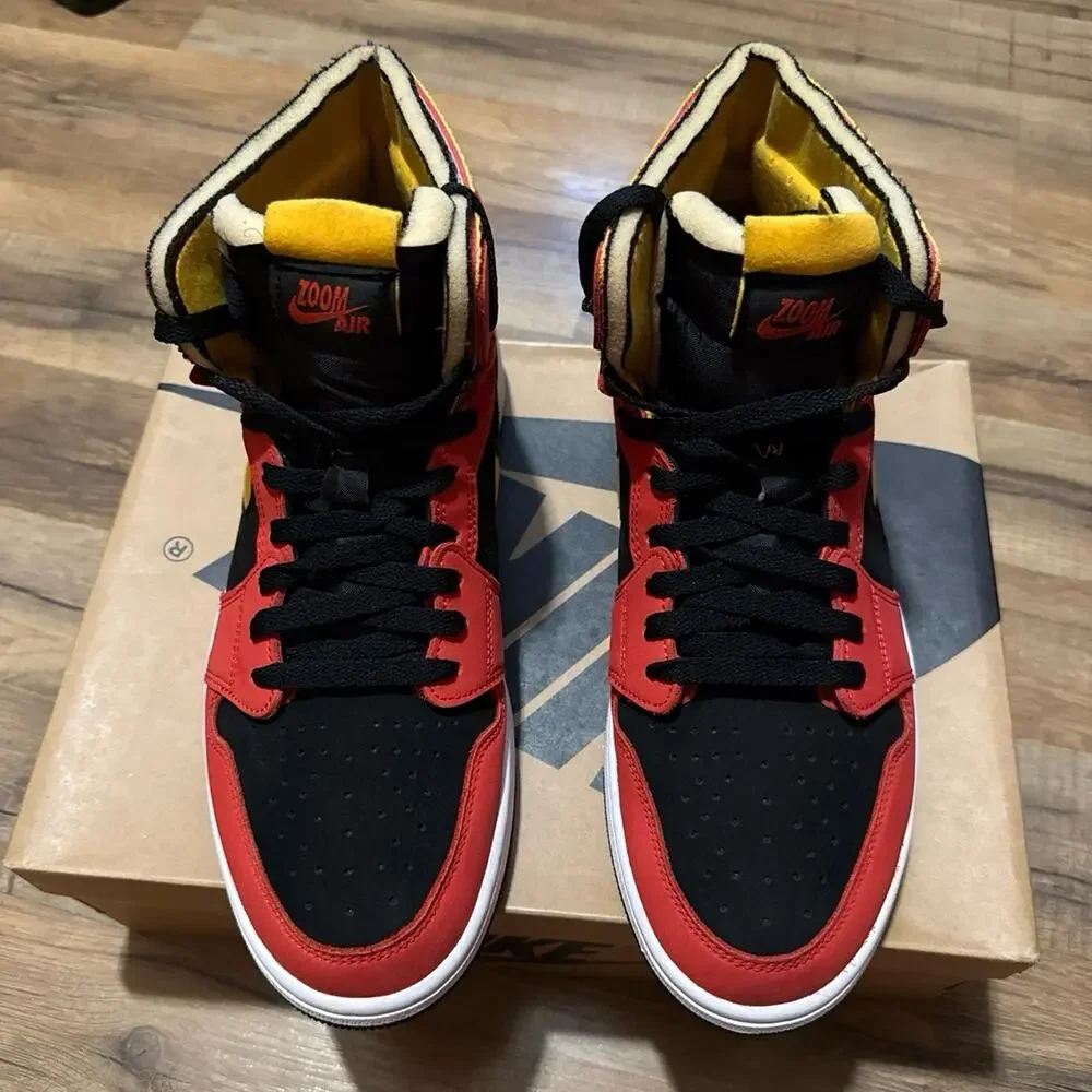 Air Jordan 1 Zoom CMFT Black Chile Red CT0978-006 Size 11